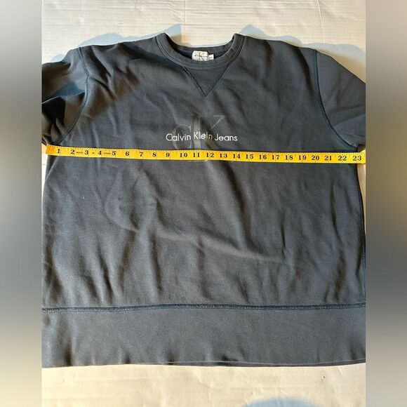 Calvin Klein Embroidered Pullover Sweatshirt Size M - Picture 6 of 7